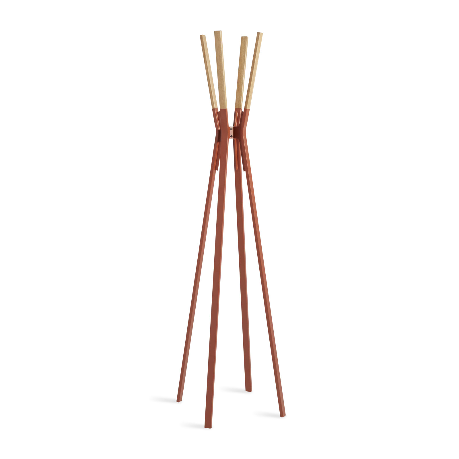 Splash Freestanding Steel Coat Rack, Tomato