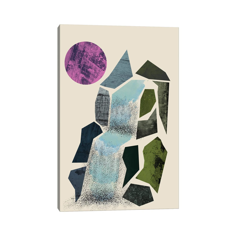 Cascade 1 Piece Wall Art on Canvas, 30.48cm H x 20.32cm W