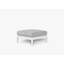 Charcoal Aluminum Outdoor Ottoman; Palisades Cream-1694731020-1694731023