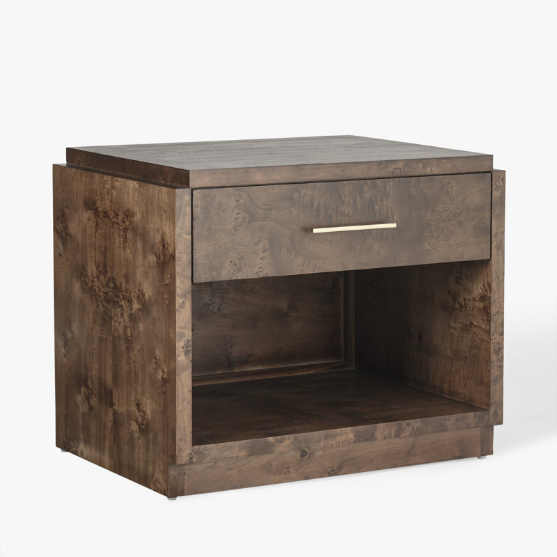 Table de chevet Kingston, Loupe foncée