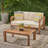 GENSER LOVESEAT & COFFEE TABLE