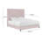 Solid Wood and Upholstered Low Profile Platform Bed-473526579-484596458
