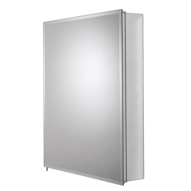 Medina Single Door Aluminum Medicine Cabinet, 76cm H x 61cm W x 13.3cm D
