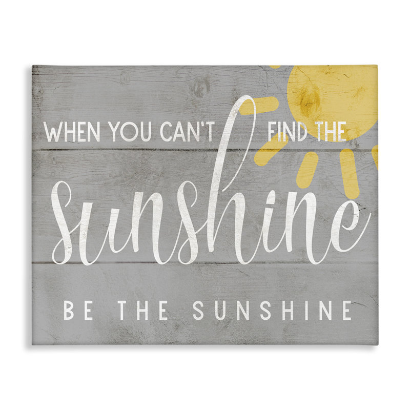 «Be the sunshine» par Daphne Polselli - impression d'art graphique, H 36 po x l 48 po