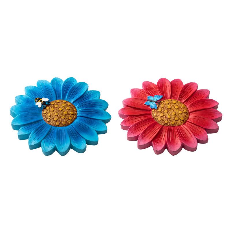 2 pièces de 10 pi de style ciment et fleur texturée