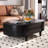 Black design storage end table
