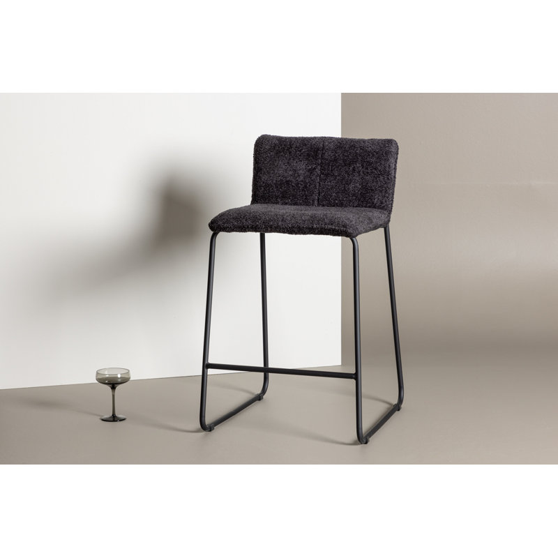 Seresa Upholstered Counter Stool with Metal Frame