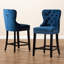 Upholstered Counter Stool with Solid Wood Frame-992288372