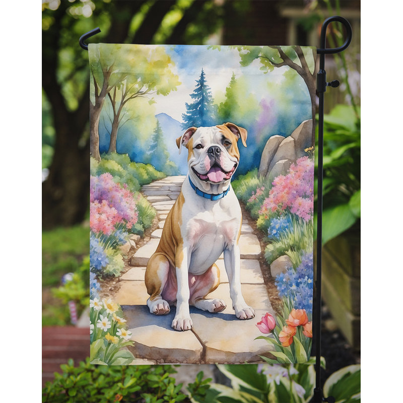 Drapeau de jardin double en polyester H 15,5 po x l 11,25 po