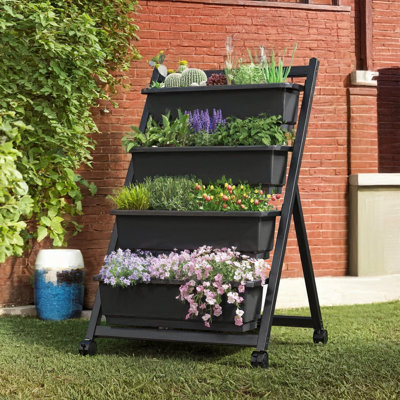 Jardinières surélevées verticales à 4 niveaux Kushmita