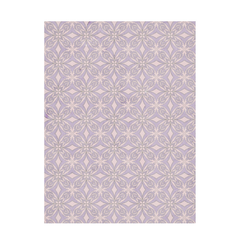 Art mural sur toile tendue - motif mural géométrique mauve Treechild pour décor de salon, de chambre à coucher ou de bureau - 24 x 32 pouces - 24 x 32