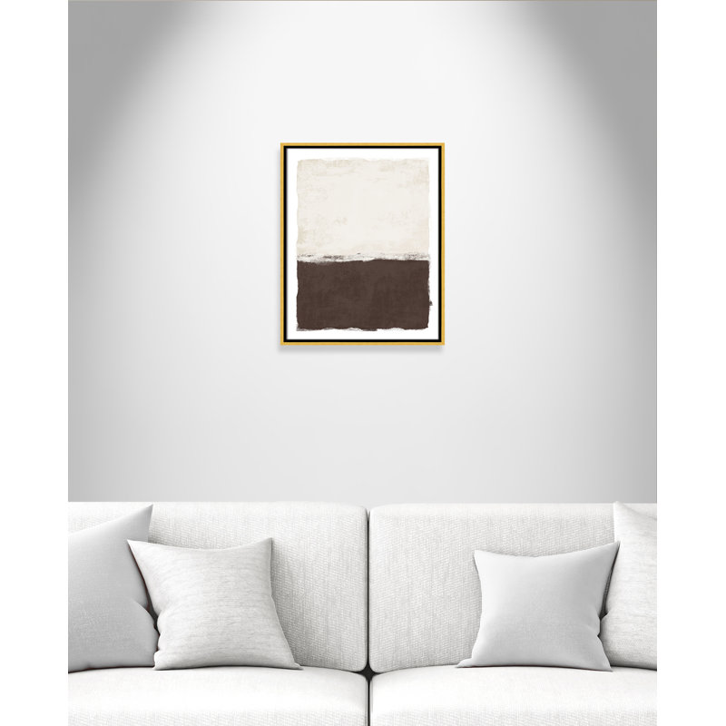 «Chocolat trempé II» par Natalie Carpentieri, L 17,5 po x H 21,5 po, Flotteur doré