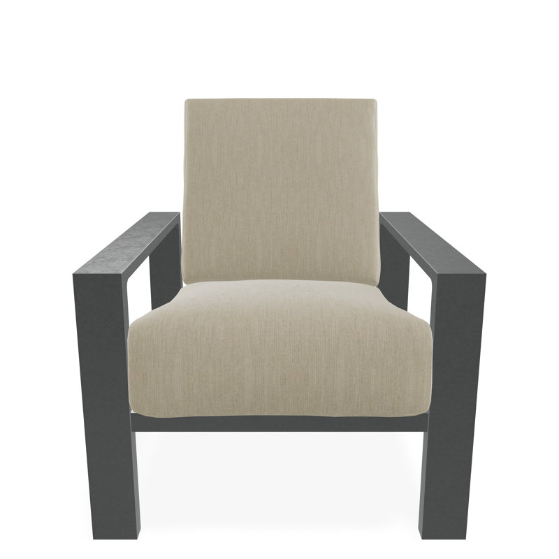 Larssen Deep Seating Cushion Arm Chair, Graphite, Huskie