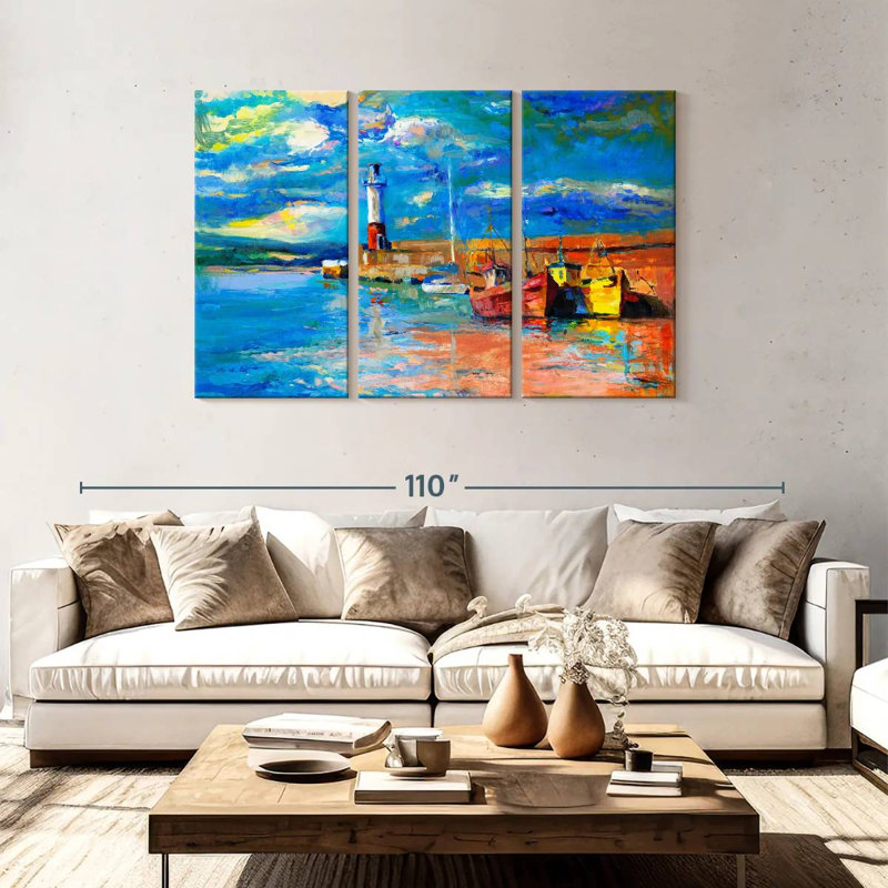 Aletra Lighthouse Sunset View, 48" H x 74" W