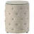 Ivory 2-drawer Upholstered Nightstand Bedside Table
