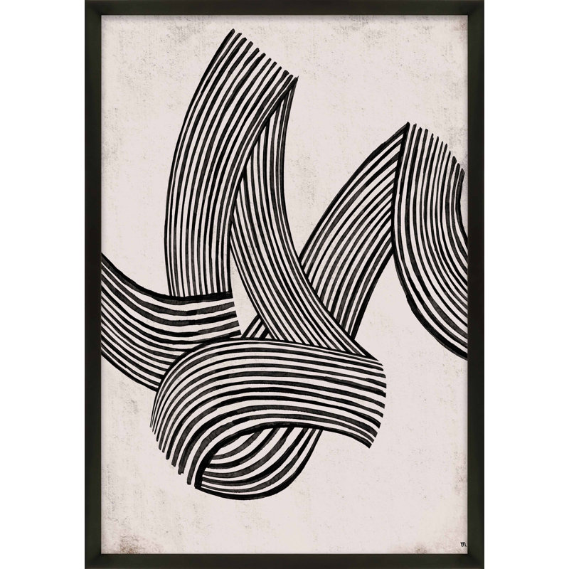 «Neilsen Linework 5» par Studio M - reproduction de cadre photo, H 25 po x l 17,5 po x P 1,25 po, Cadre noir