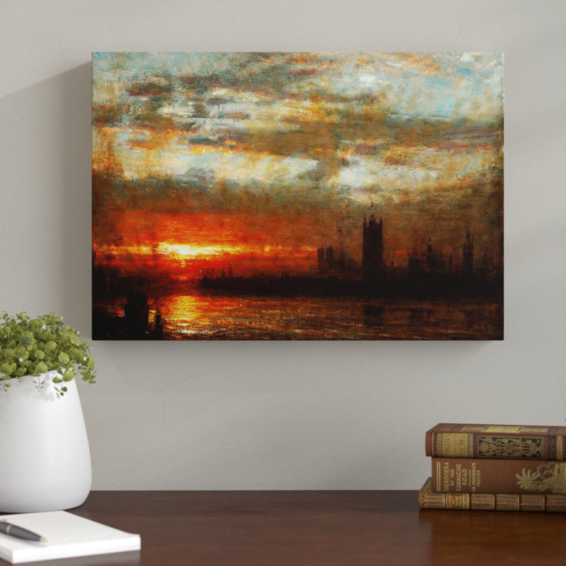 Westminster J.M.W. Turner - Wrapped Canvas Painting, 50cm H x 76cm W