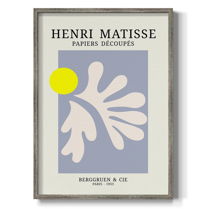 Matisse CDV III, reproduction d'art encadrée - bois massif, H 30 po x l 24 po