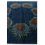 Tapis carré bleu marine Noell