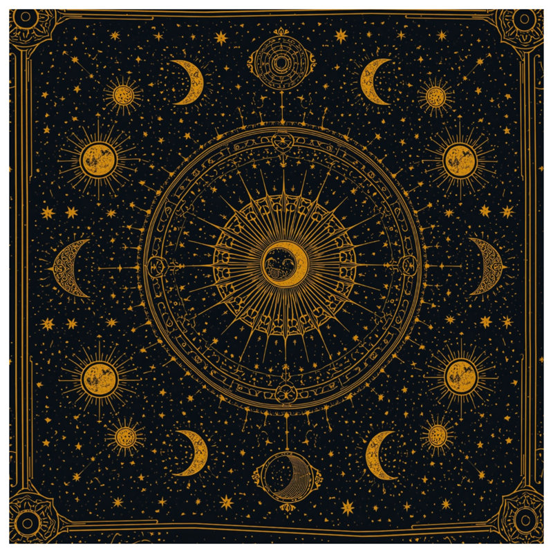 Toile de galerie Celestial Sun Moon, 16 po x 20 po