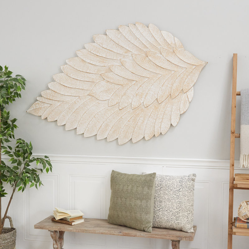 Handmade Boho Plants & Flowers Wall Decor on Solid Wood