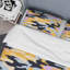 Ensemble de housse de couette en microfibre jaune / noir 2 pièces
