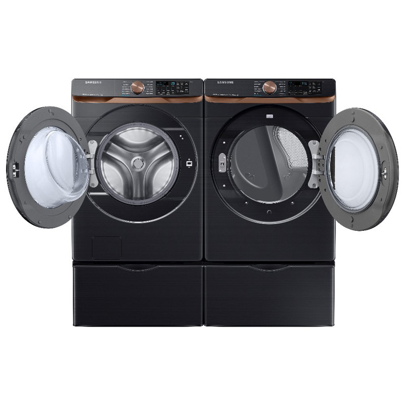 Samsung Smart Dryer with Steam Sanitize+, Electric, Brushed Black