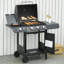 Barretti Dakota Fields 3 - Burner Freestanding Natural Gas 11000 BTU BTU Gas Grill with Side Burner and Cabinet