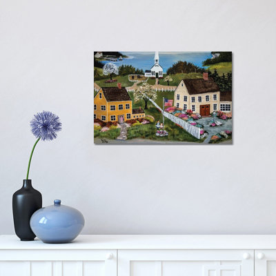 " Springtime In New England " by Karen Burke Painting Print
