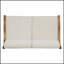 Causeuse d'extérieur durable en bois d'acacia avec coussins épais et imperméables pour une détente élégante sur le patio