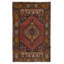 Tapis oriental rétro noué à la main de style tribal en laine