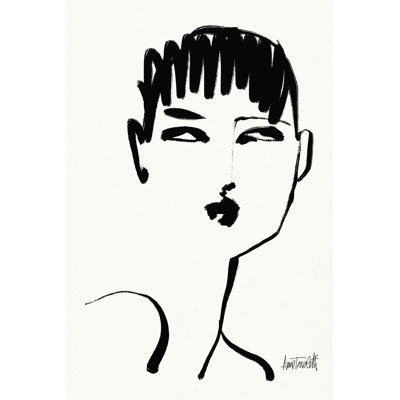 Brush Portrait VII 1 Piece Wrapped Canvas Painting