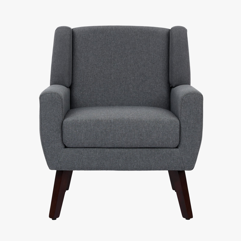 Stephanny Upholstered Armchair, Gray Linen
