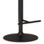 Edwin - Tabouret de bar pivotant réglable - noir