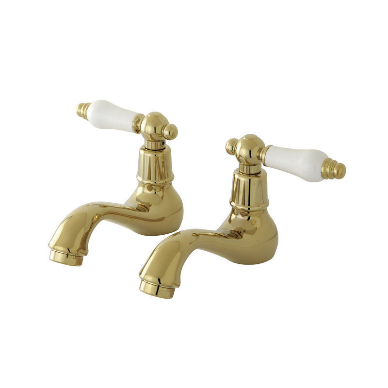 Vintage Centerset Bathroom Faucet, Polished Brass