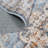 Washable Hallway Rug: Non Slip Rugs with Rubber Backing Soft Kitchen Rug Farmhouse Distressed Carpet for Living Room Bedroom Bathroom (Blue)-829301926