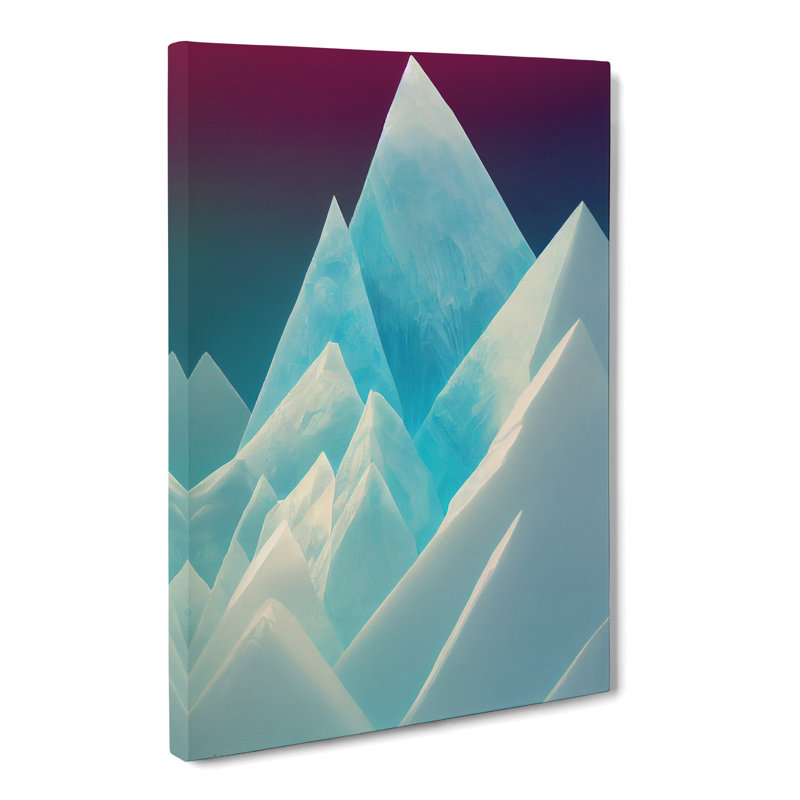Glacier Crystal - Wrapped Canvas, 76cm H x 50cm W x 3cm D