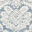 Tapis bleu / ivoire en laine fait à la main Tansy-25626924