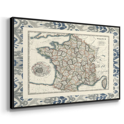 Carte frontalière de la France