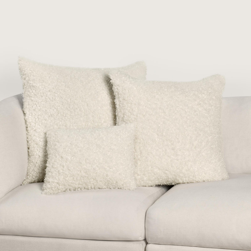 Carters 12x16 Fabric Ivory Throw Pillow, 22"H x 22"W