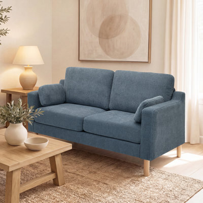 Lagoa 60" W Boucle Square Arm Loveseat