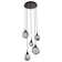 Luminaire suspendu grappe 5 lumières Gem