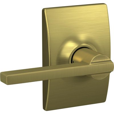 Poignée de porte en laiton satiné