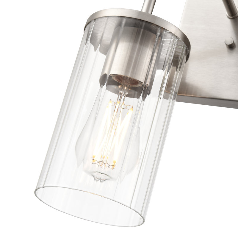 Meuble-lavabo à 2 lumières de 13 po de largeur Blevens - nickel brossé