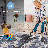 NAAR PAYAS Collection L.Blue /Abstract Non-Shedding Living Room Bedroom Dining Home Office Stylish and Stain Resistant Area Rug-109403519