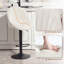 Swivel Upholstered Adjustable Height Counter Stool-2091506212