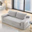 Gris, 2, convertible, mousse à mémoire de forme, structure en acier, velours côtelé, sans assemblage, idéal pour le bureau à domicile-1358801495-1358801480