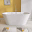 Baignoire autoportante contemporaine autoportante en acrylique de 67 po x 29,5 po Bathtub-92323362