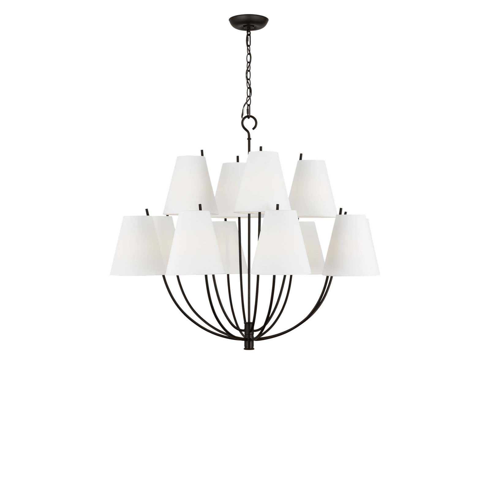 Reyes Chandelier, 123.63" H x 40" W  x 40" D, Aged Iron