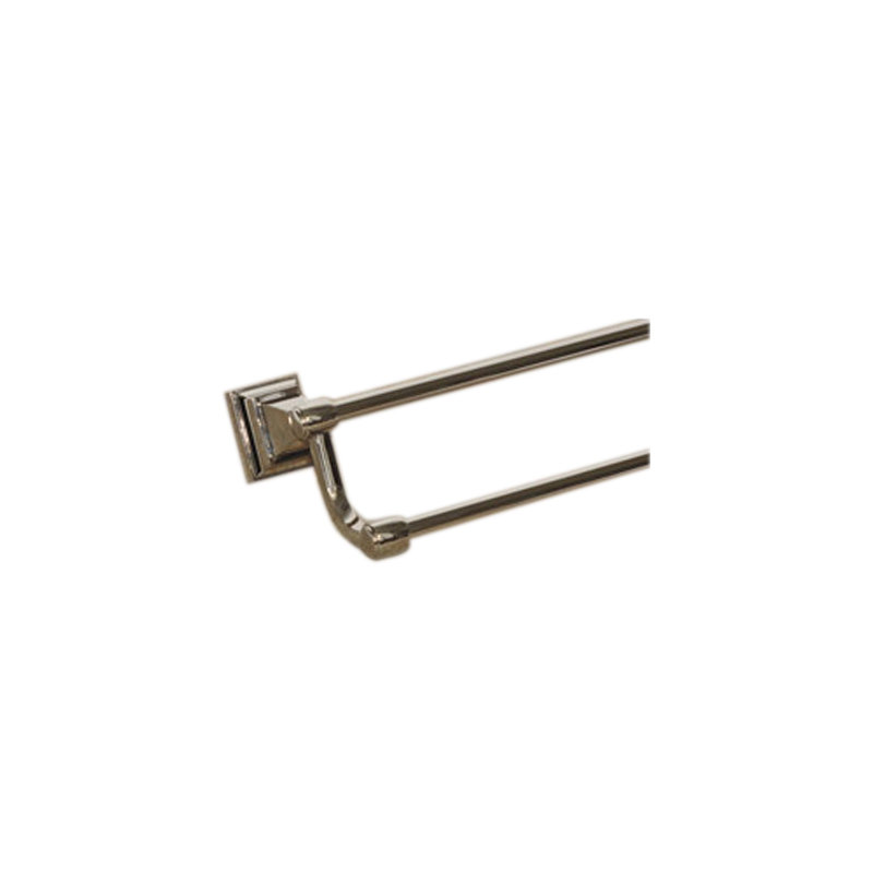 Stratton Bath Double 32" Wall Mounted  Towel Bar, Polished Nickel